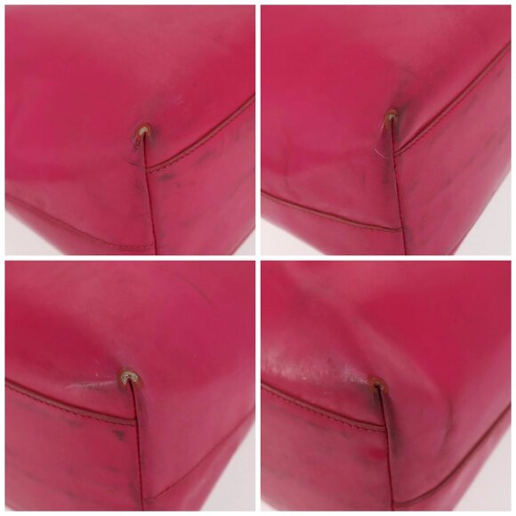 PRADA Shoulder Bag Leather Pink Clear Auth - Picture 15 of 15